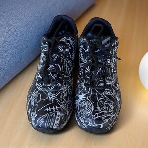 Skechers Black and White Athletic Shoes